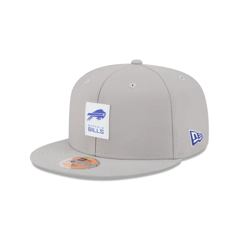Buffalo Bills 2025 Sideline Hot Weather Gray 59FIFTY Fitted Hat sold by New Era