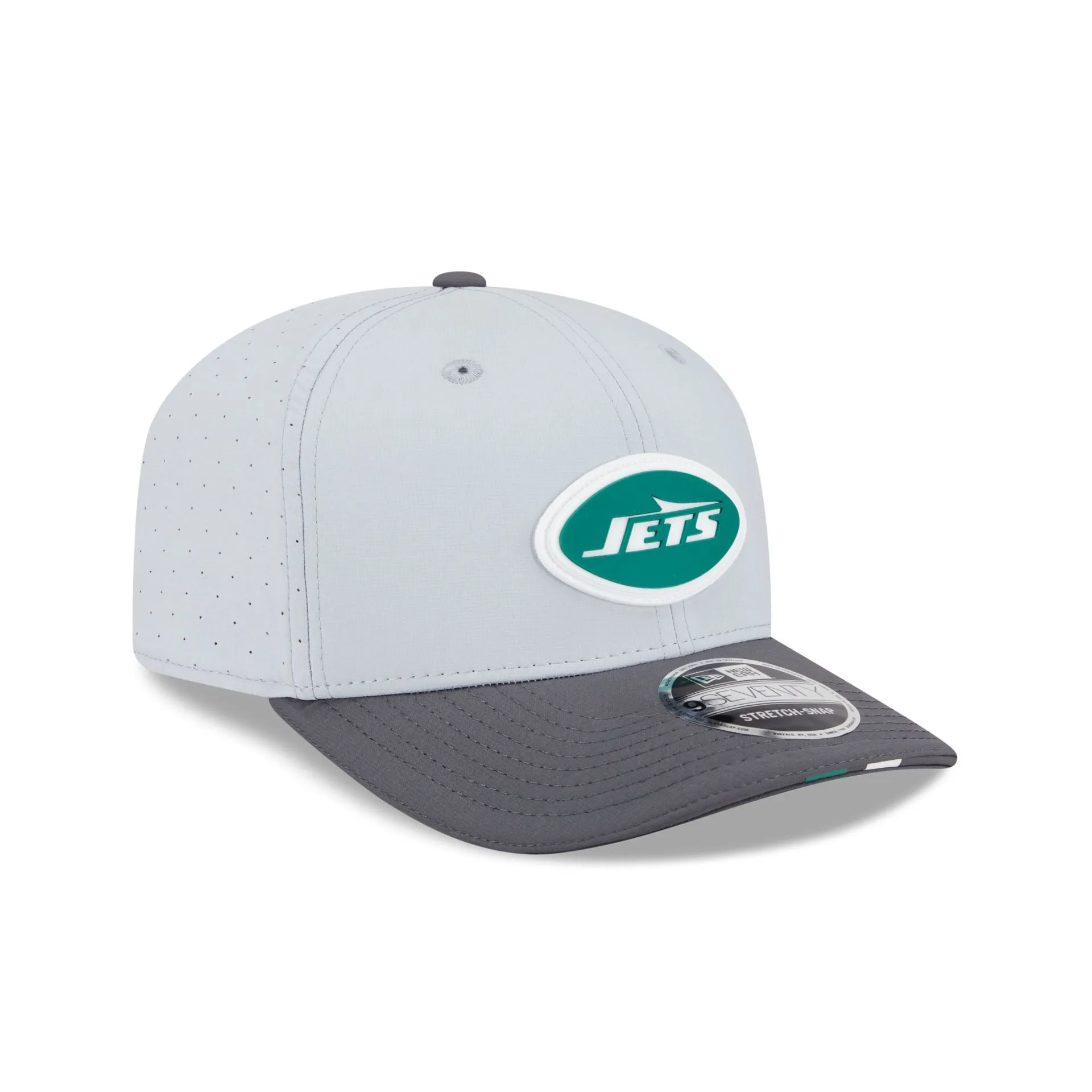 New York Jets 2025 Training Gray 9SEVENTY Stretch-Snap Hat sold by New Era product image thumbnail 3