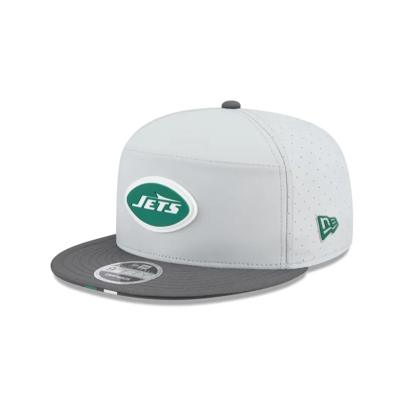 New York Jets 2025 Training Gray Split Panel 9FIFTY Snapback Hat sold by New Era