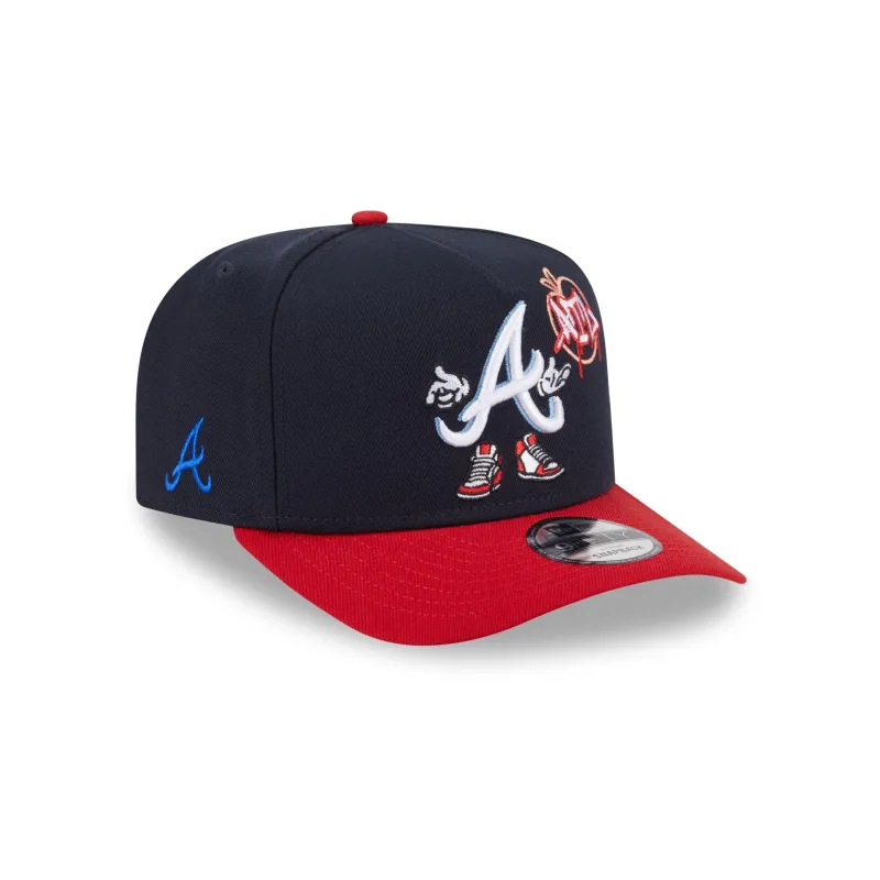 Atlanta Braves Cartoon 9FIFTY A-Frame Snapback Hat sold by New Era