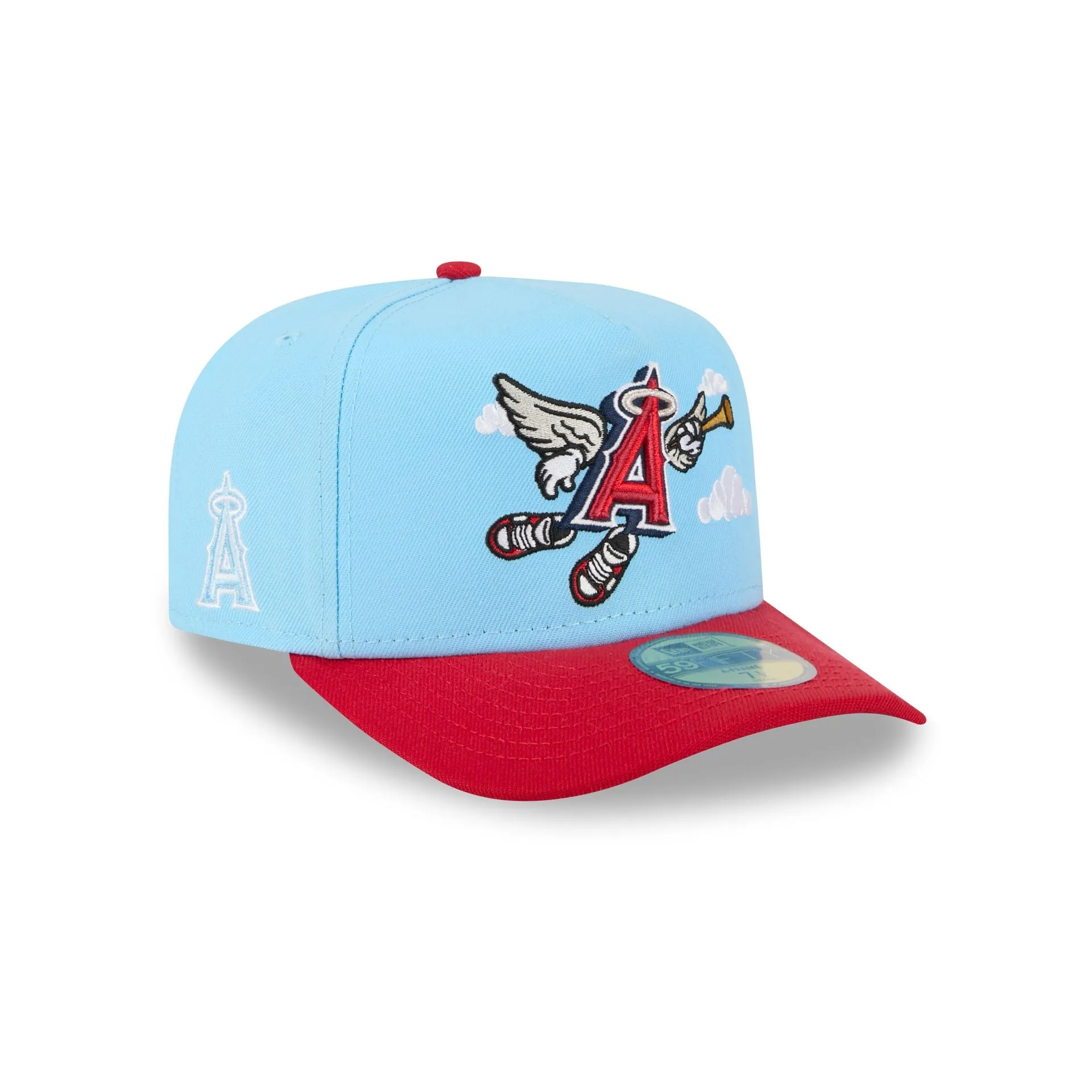 Los Angeles Angels Cartoon 59FIFTY A-Frame Fitted Hat sold by New Era