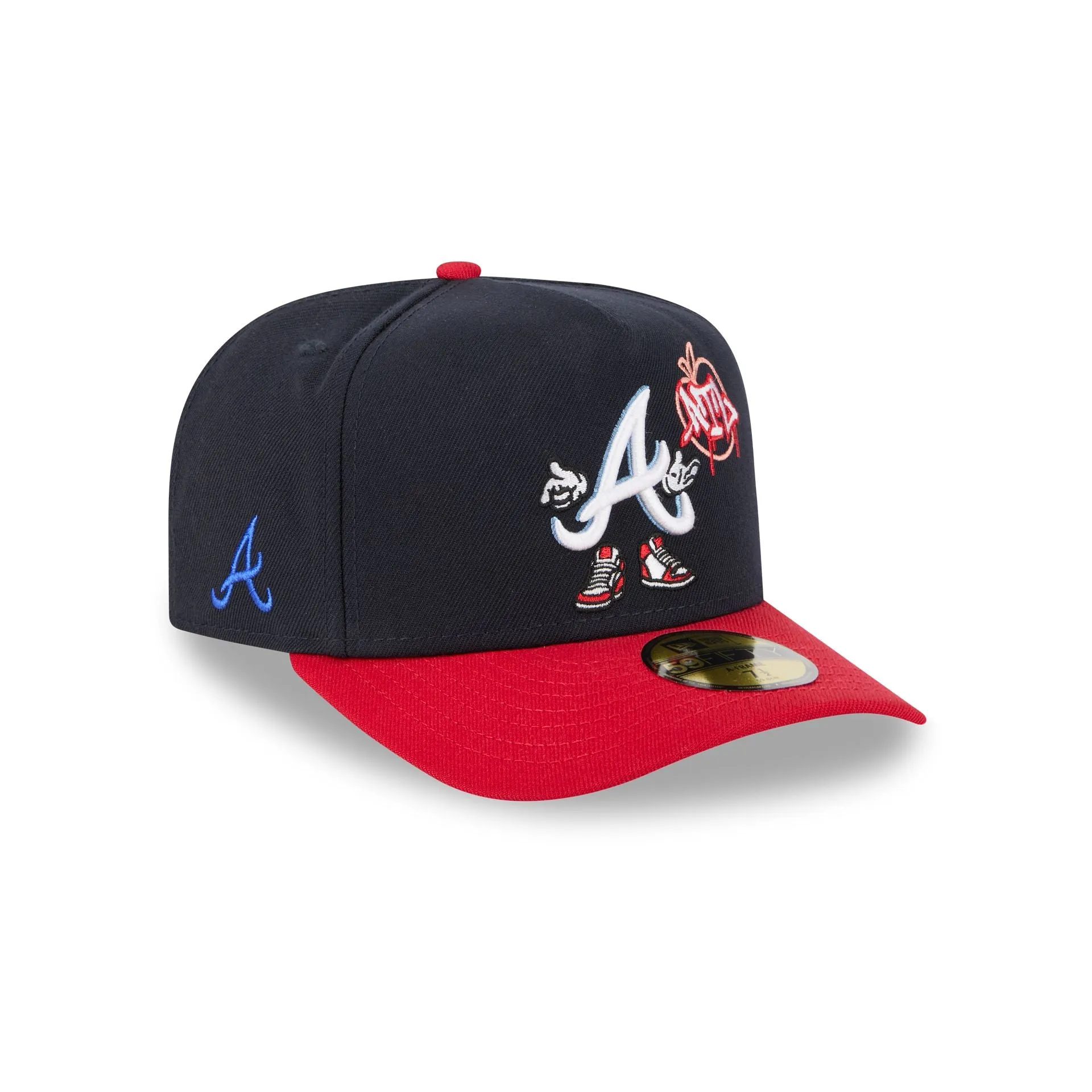 Atlanta Braves Cartoon 59FIFTY A-Frame Fitted Hat sold by New Era