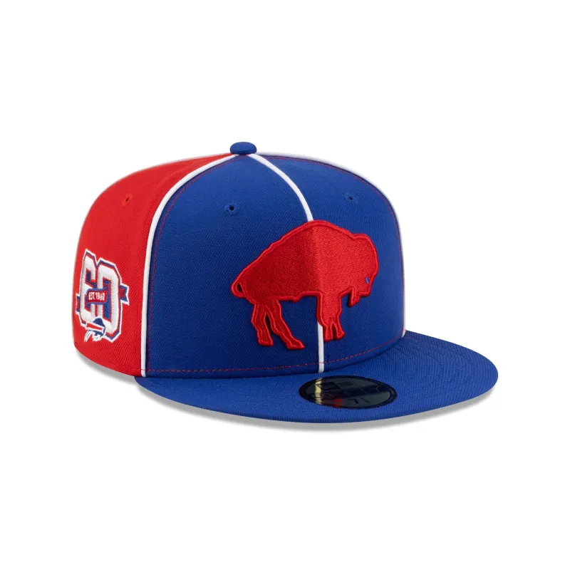 Buffalo Bills Two-Tone Pinwheel 59FIFTY Fitted Hat sold by New Era