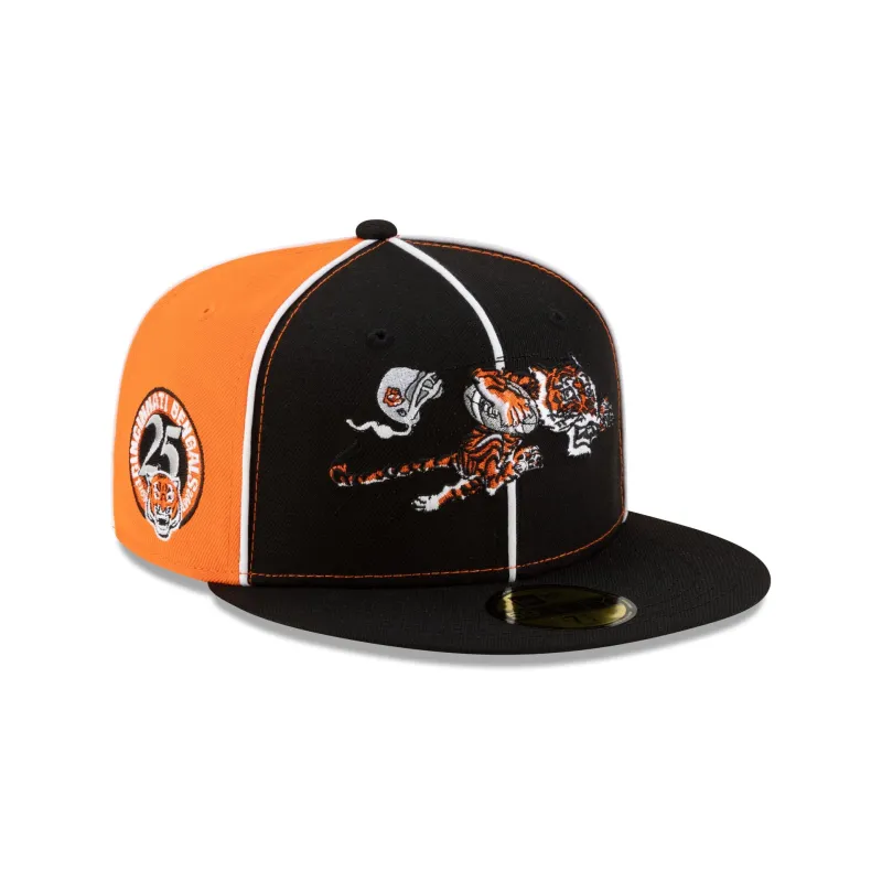 Cincinnati Bengals Two-Tone Pinwheel 59FIFTY Fitted Hat made by New Era