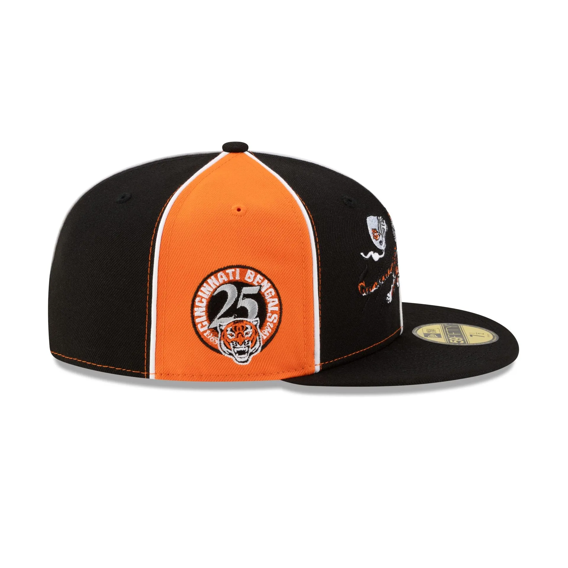 Cincinnati Bengals Two-Tone Pinwheel 59FIFTY Fitted Hat sold by New Era product image thumbnail 4