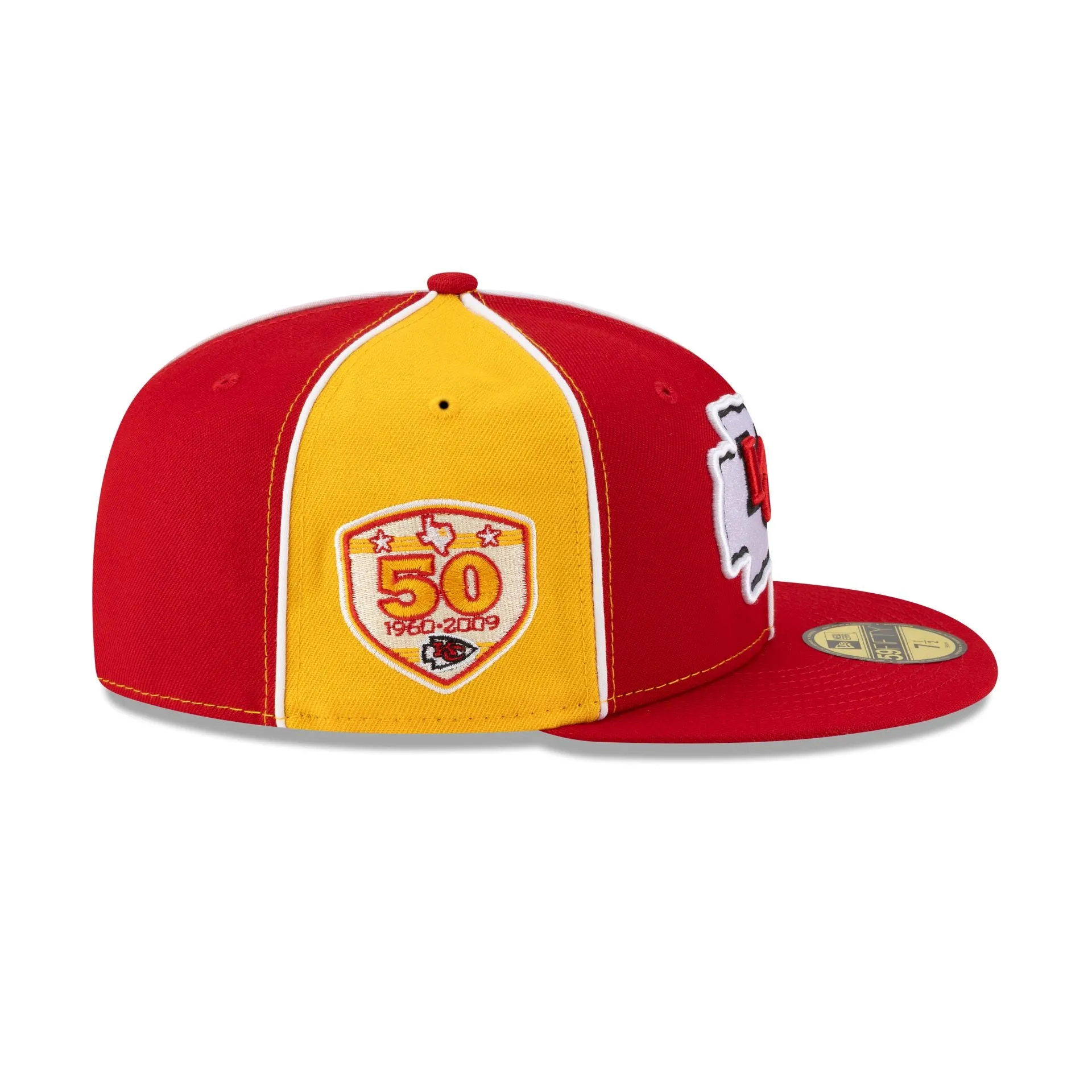 Kansas City Chiefs Two-Tone Pinwheel 59FIFTY Fitted Hat sold by New Era product image thumbnail 4