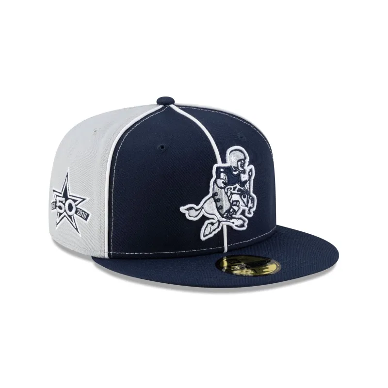Dallas Cowboys Two-Tone Pinwheel 59FIFTY Fitted Hat made by New Era