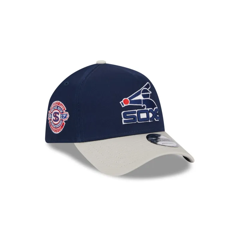 Chicago White Sox Coop Logo Select 9FORTY A-Frame Snapback Hat sold by New Era