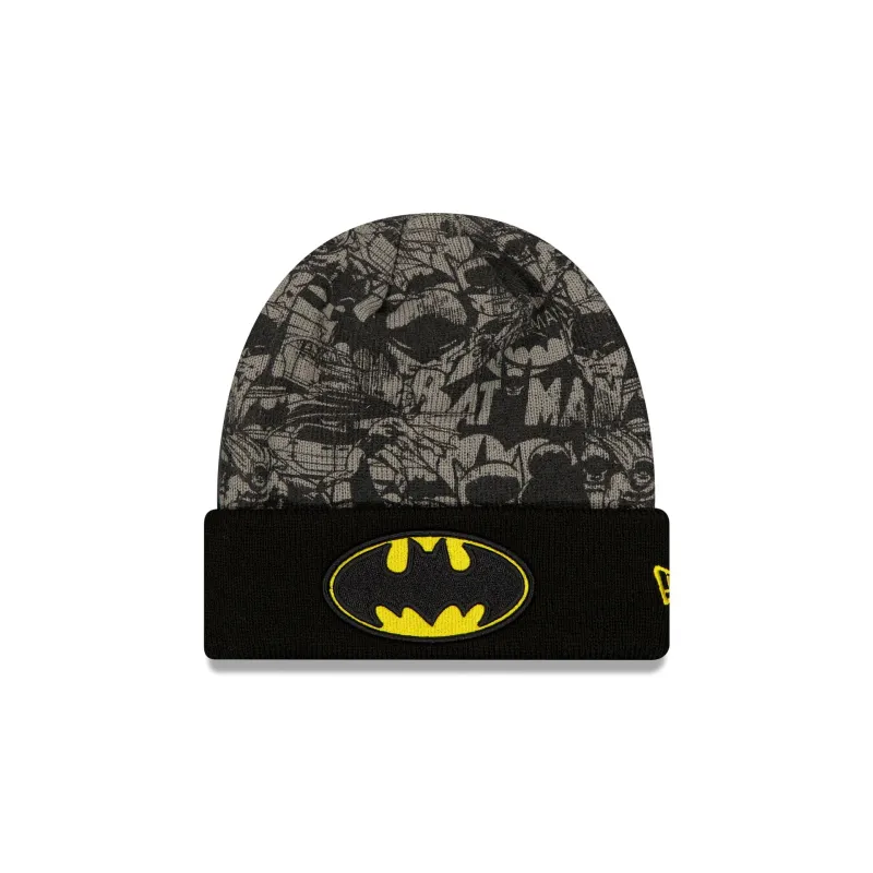 Batman Black Kids Cuff Knit Hat sold by New Era