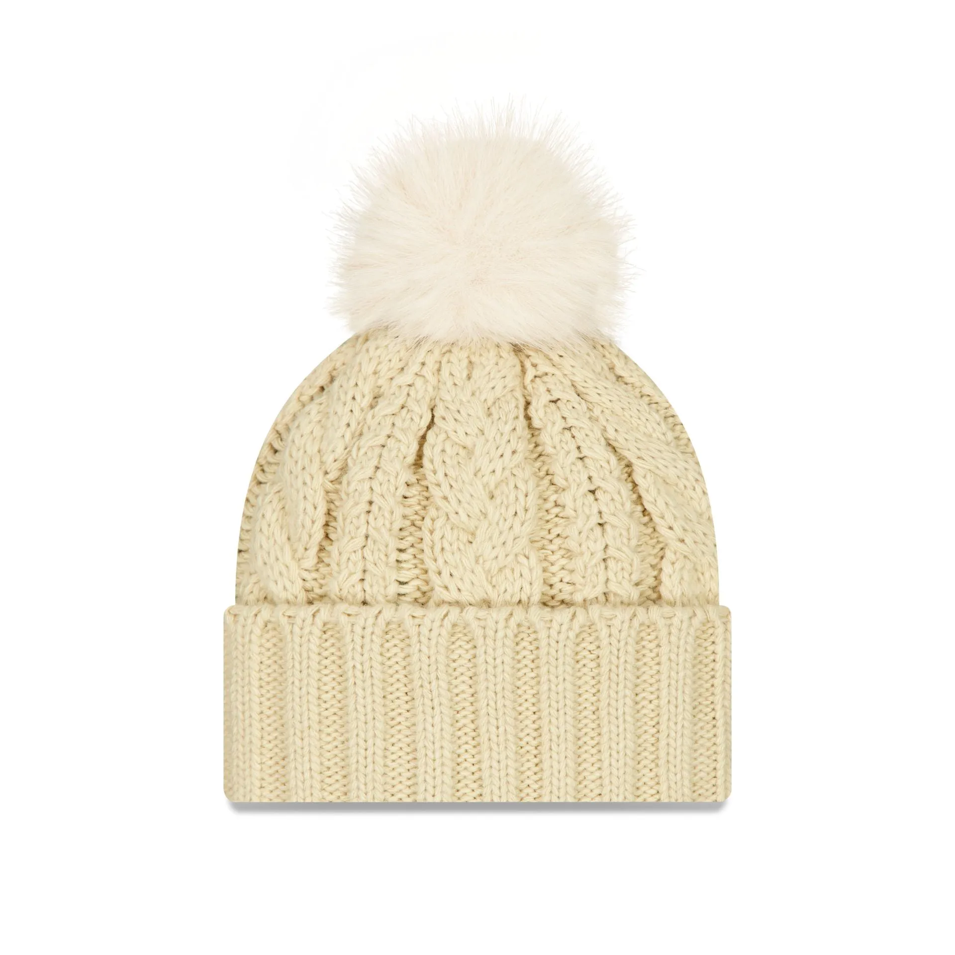 New York Yankees Cream Women's Pom Knit Hat sold by New Era product image thumbnail 2