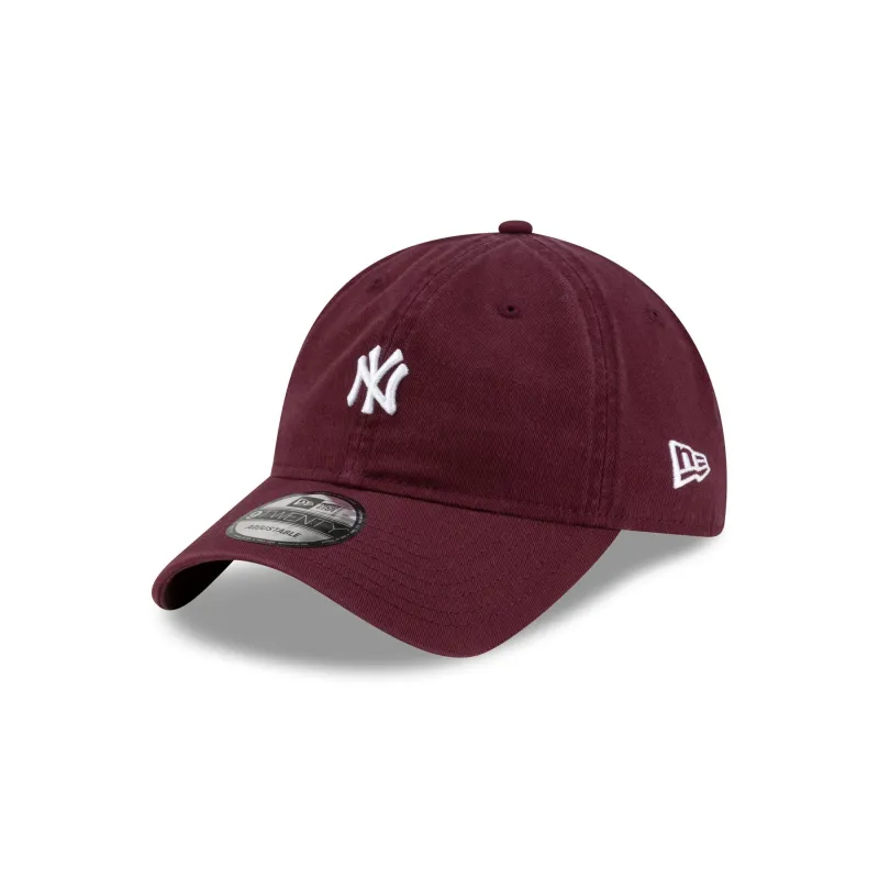 New York Yankees Mini Logo Dark Red 9TWENTY Adjustable Hat sold by New Era