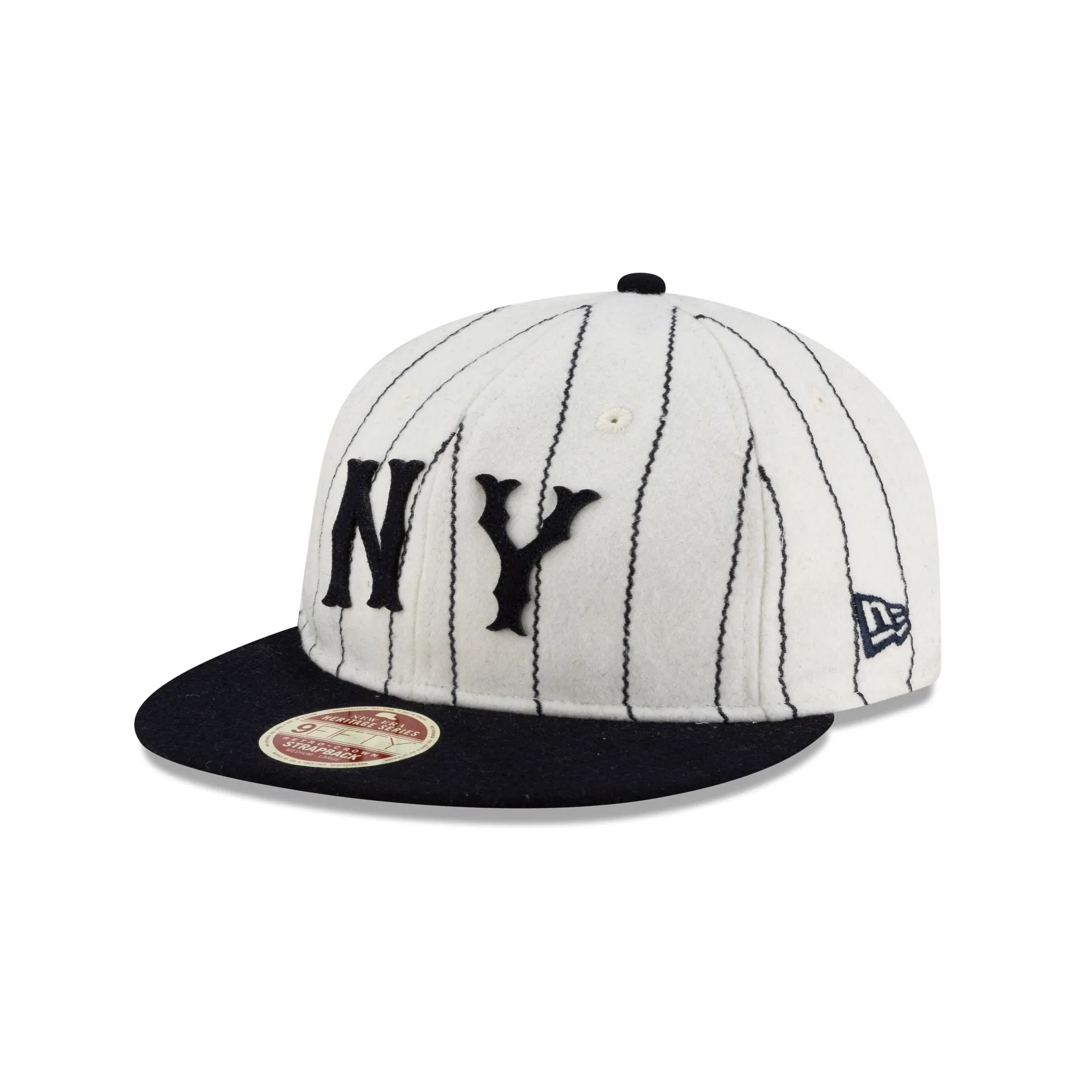 New York Yankees Heritage Pinstripe Retro Crown 9FIFTY Strapback Hat sold by New Era