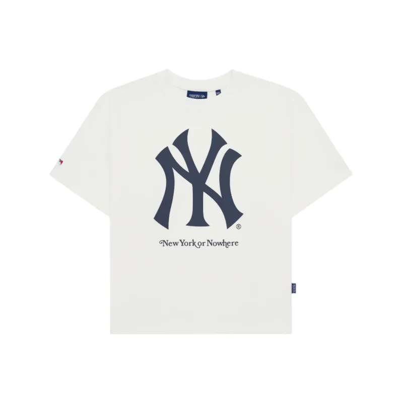 New York or Nowhere x New York Yankees White Relaxed Short-Sleeve T-Shirt made by New Era