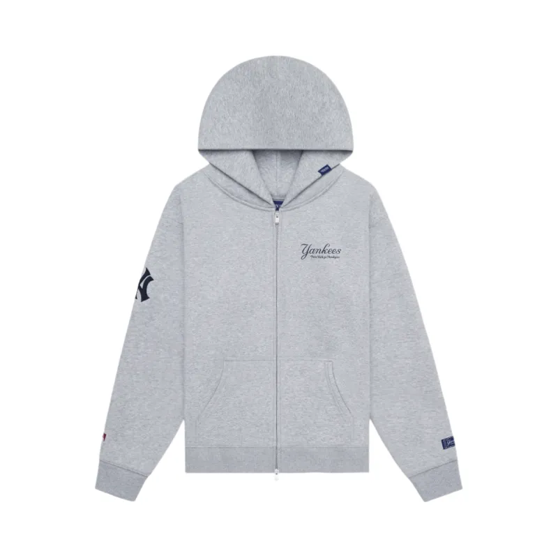 New York or Nowhere x New York Yankees Heather Gray Full-Zip Hoodie sold by New Era