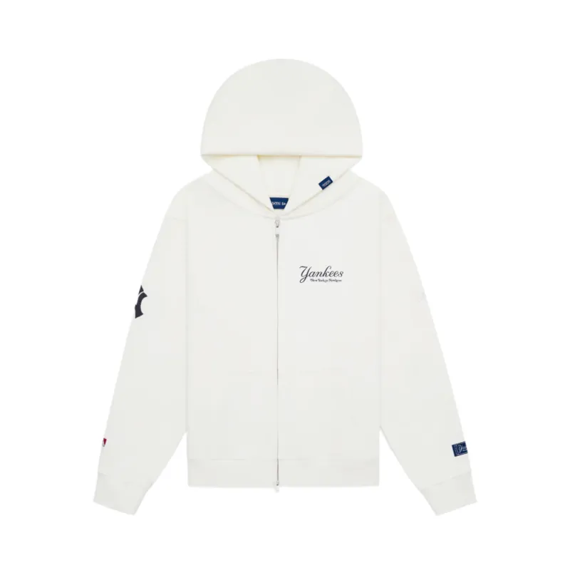 New York or Nowhere x New York Yankees Optic White Full-Zip Hoodie sold by New Era