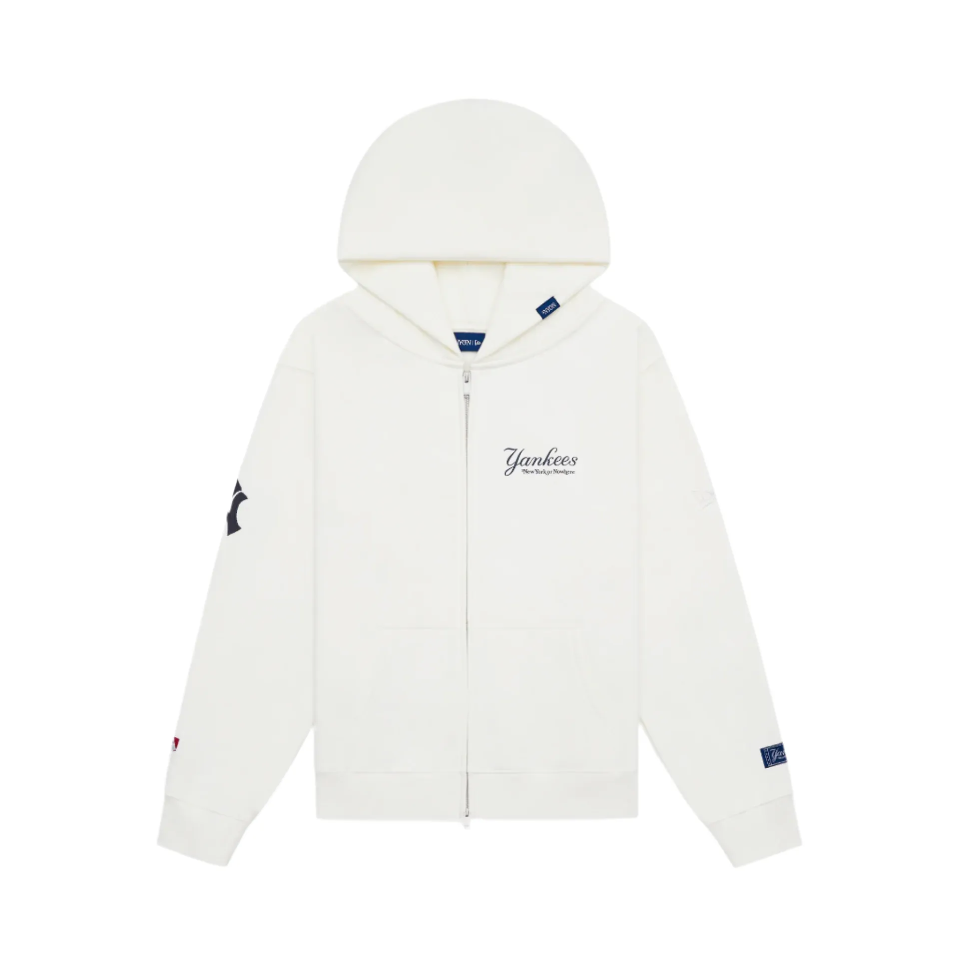 New York or Nowhere x New York Yankees Optic White Full-Zip Hoodie sold by New Era
