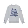 New York or Nowhere x New York Yankees Heather Gray Motto Crewneck sold by New Era
