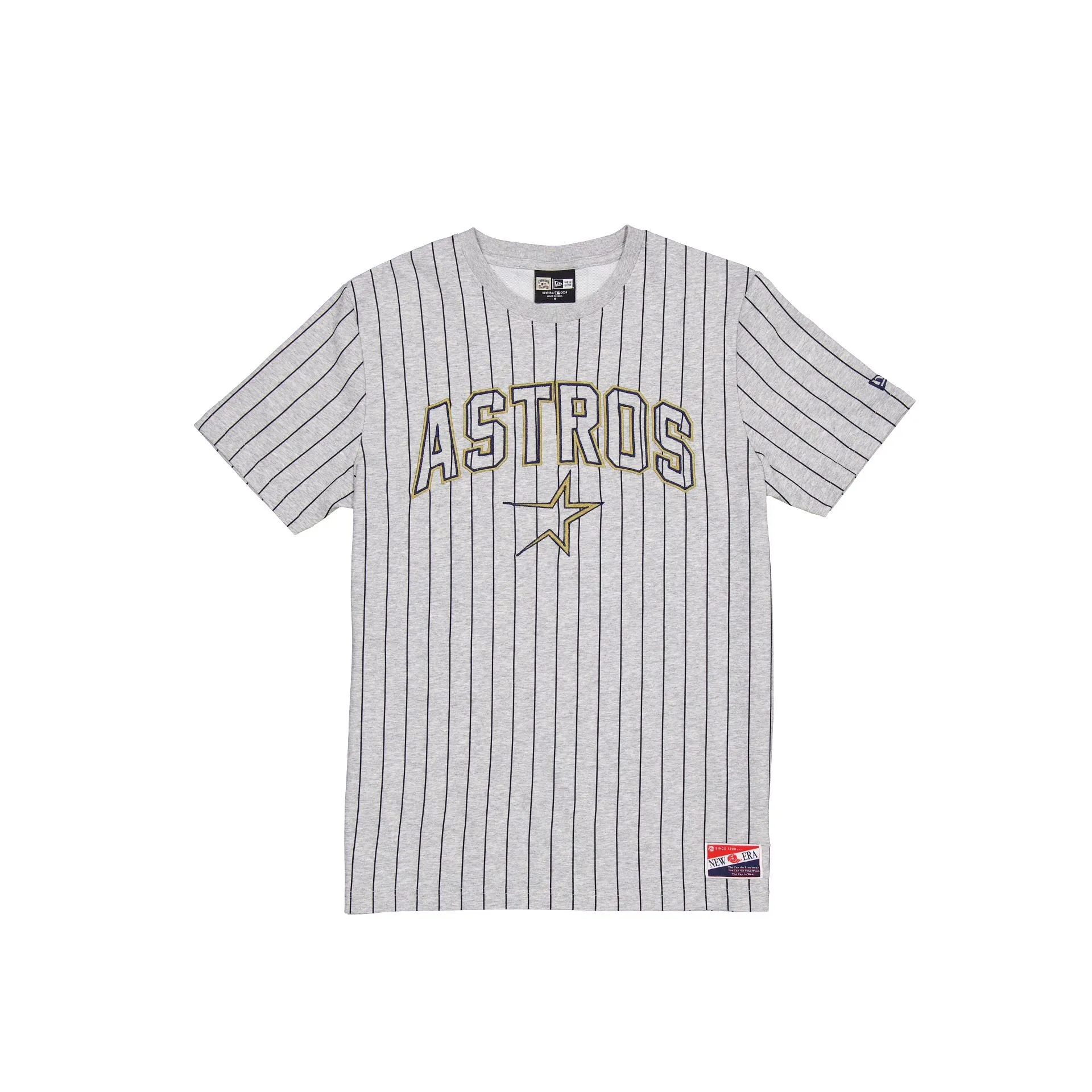Houston Astros Throwback Gray Pinstripe T-Shirt sold by New Era