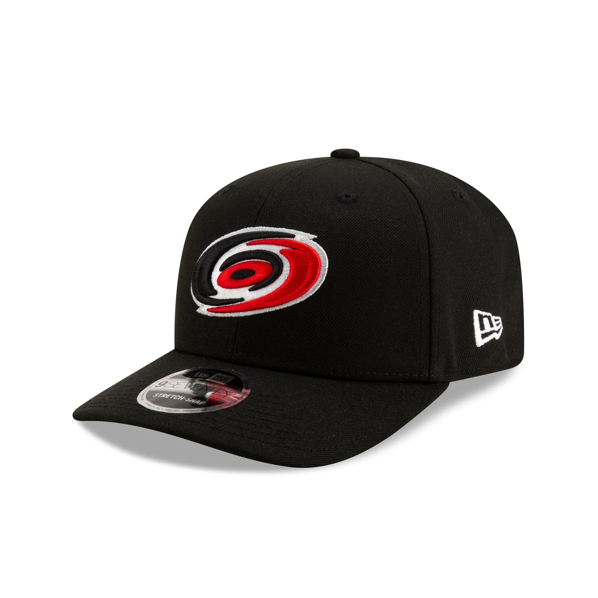 Carolina Hurricanes Black 9SEVENTY Stretch-Snap Hat sold by New Era