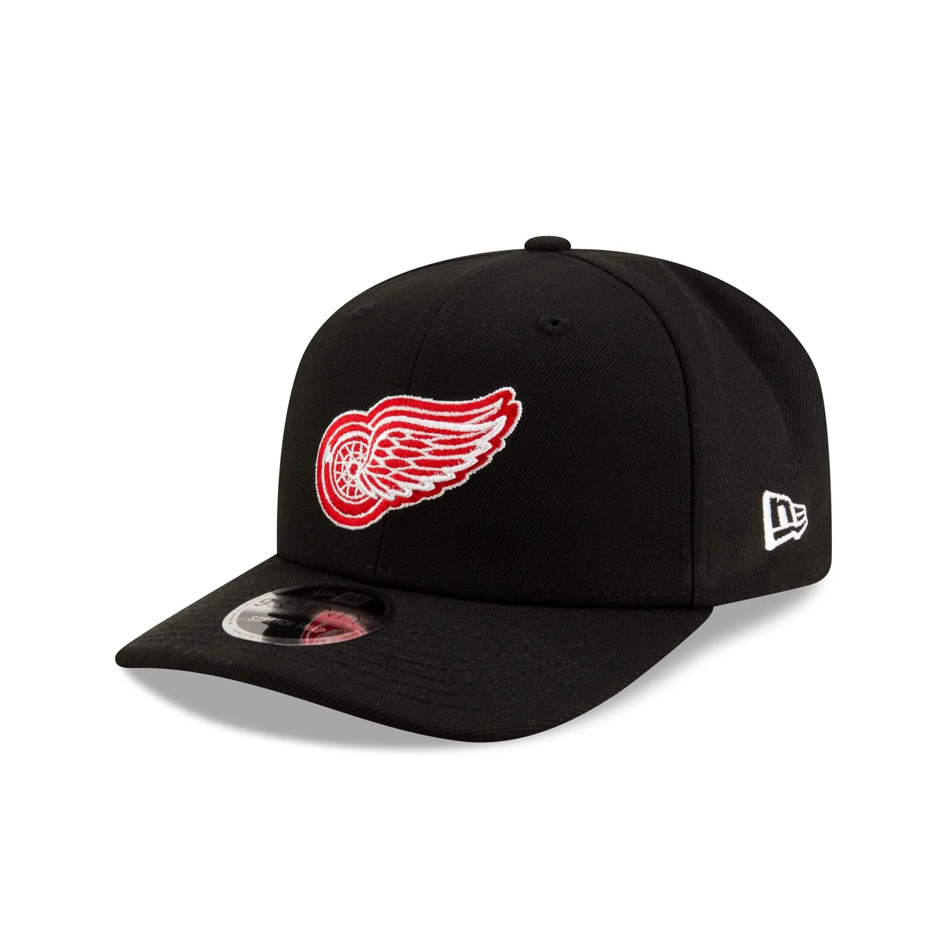 Detroit Red Wings Black 9SEVENTY Stretch-Snap Hat sold by New Era