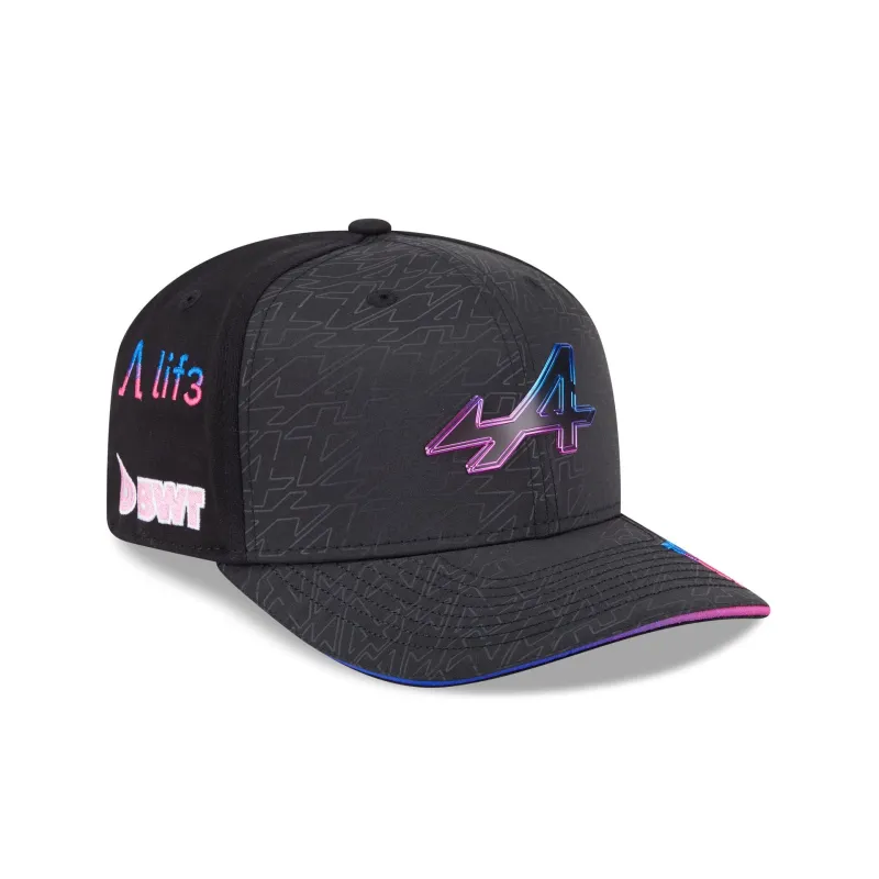 BWT Alpine F1 Team 2025 Las Vegas Race Special Pierre Gasly 9SEVENTY Stretch-Snap Hat sold by New Era