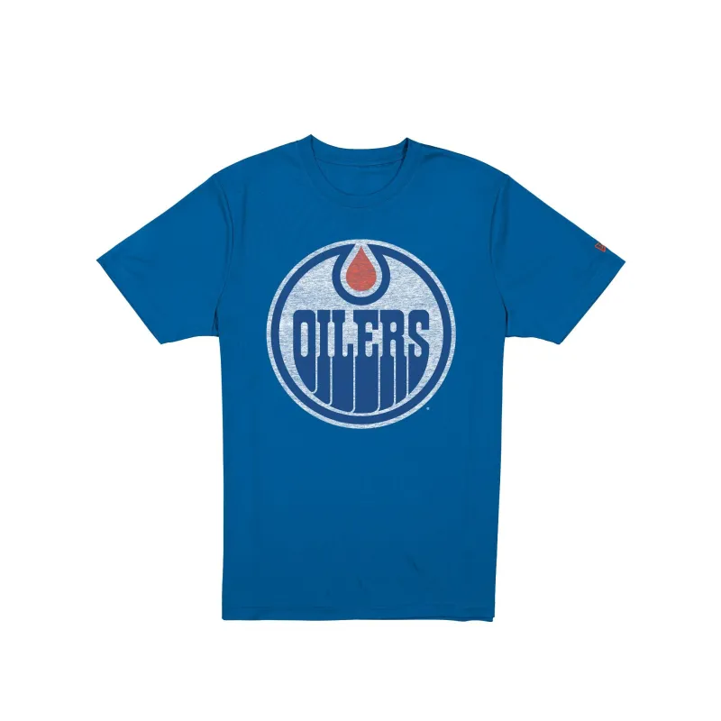 Edmonton Oilers Wash Logo Short-Sleeve T-Shirt sold by New Era