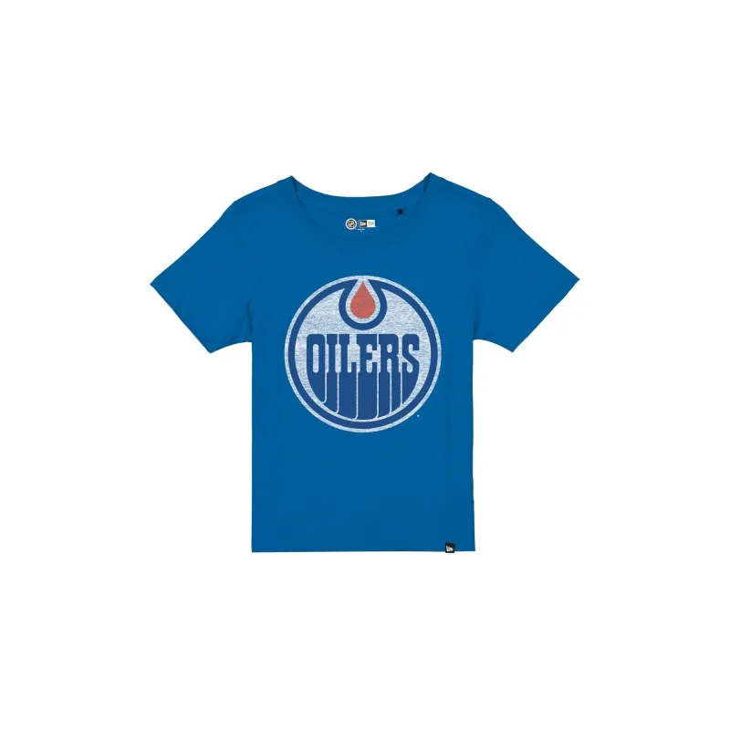 Edmonton Oilers Wash Logo Women's Short-Sleeve T-Shirt sold by New Era