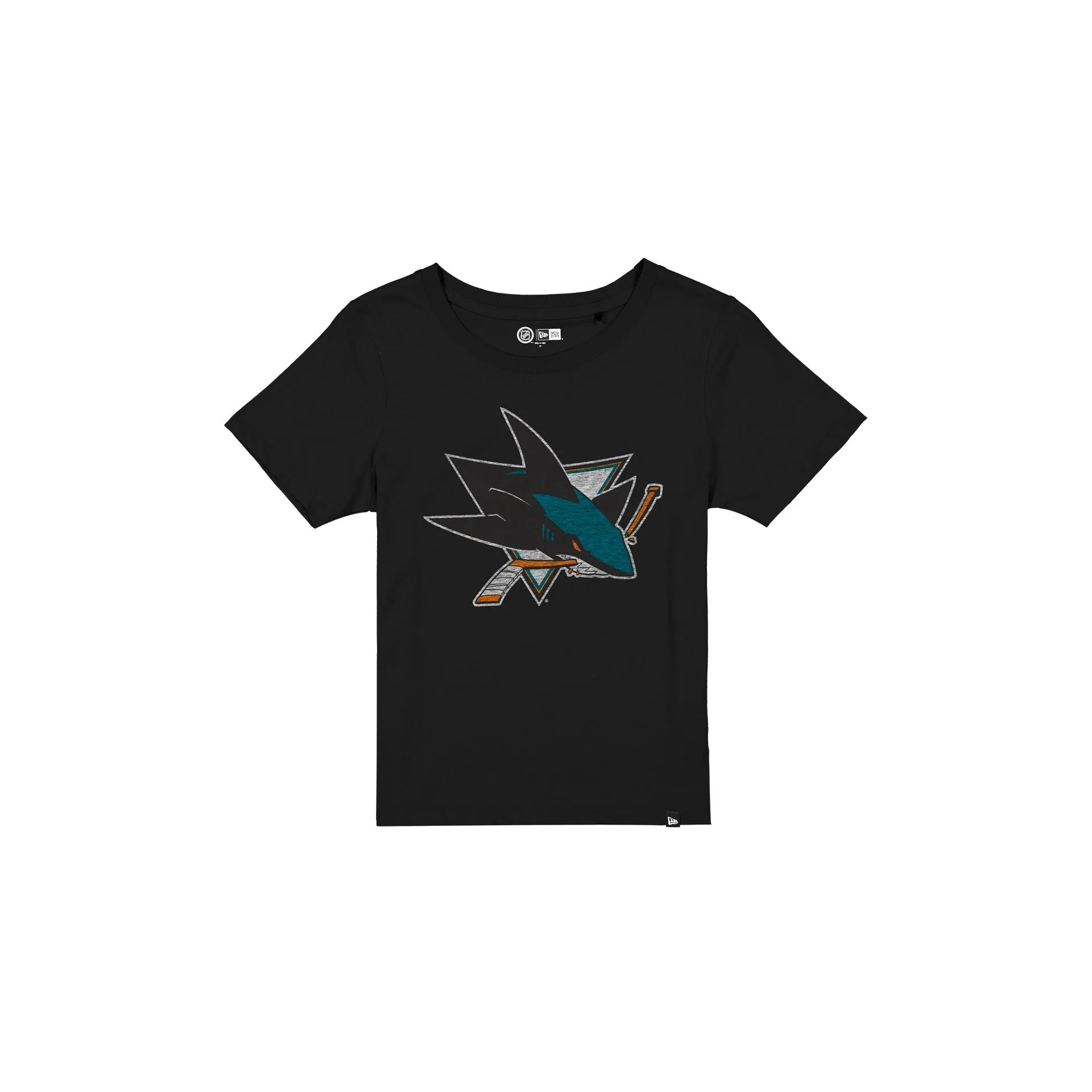 San Jose Sharks Wash Logo Women's Short-Sleeve T-Shirt sold by New Era