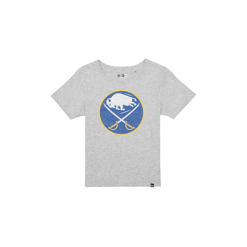Buffalo Sabres Wash Logo Women's Gray Short-Sleeve T-Shirt sold by New Era