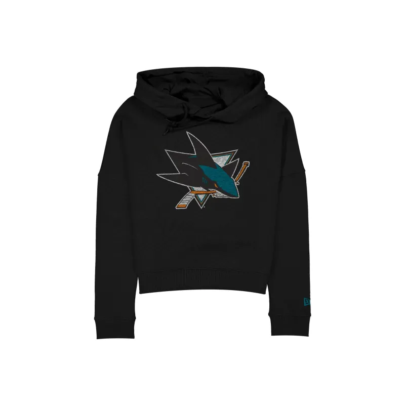 San Jose Sharks Wash Logo Women's Hoodie sold by New Era