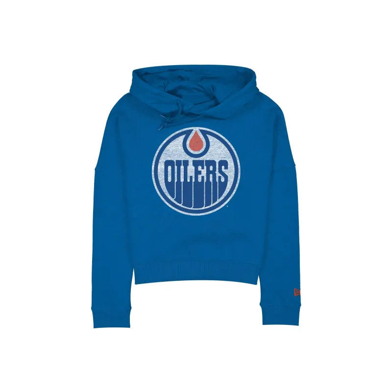 Edmonton Oilers Wash Logo Women's Hoodie sold by New Era