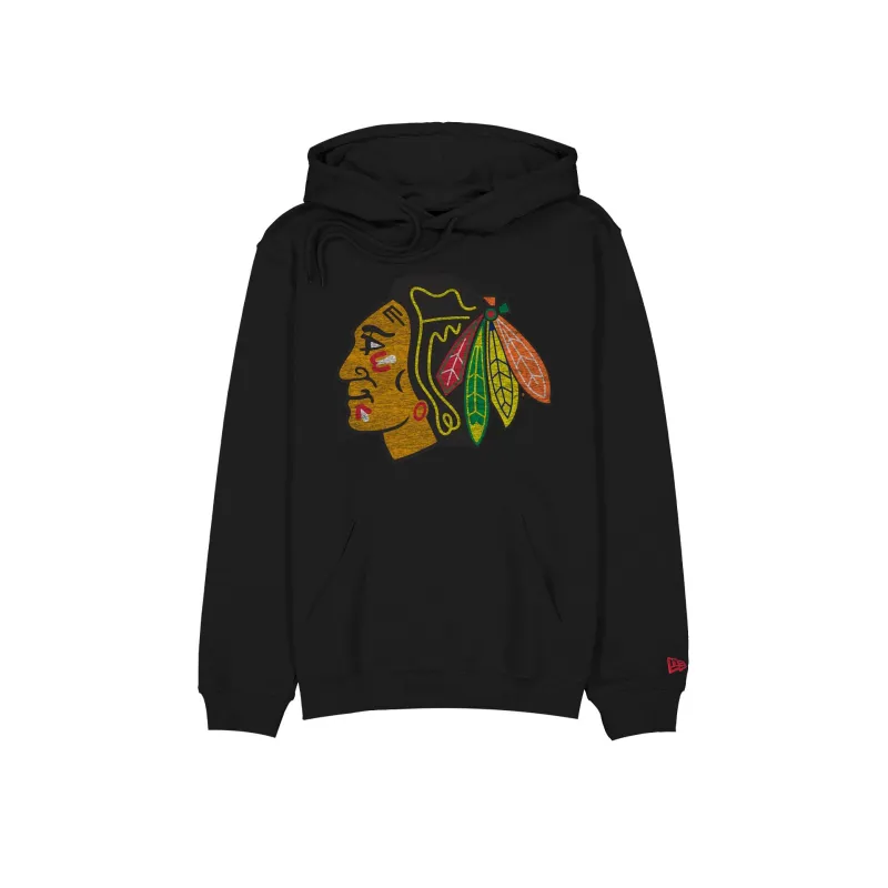 Chicago Blackhawks Wash Logo Hoodie sold by New Era