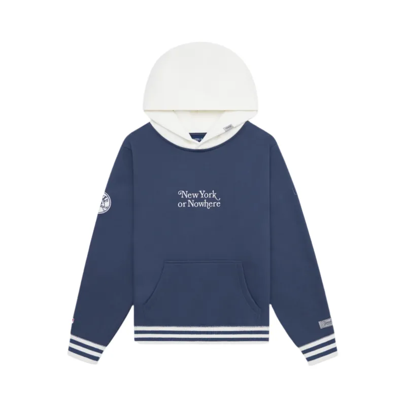 New York or Nowhere x New York Yankees Navy Motto Hoodie sold by New Era