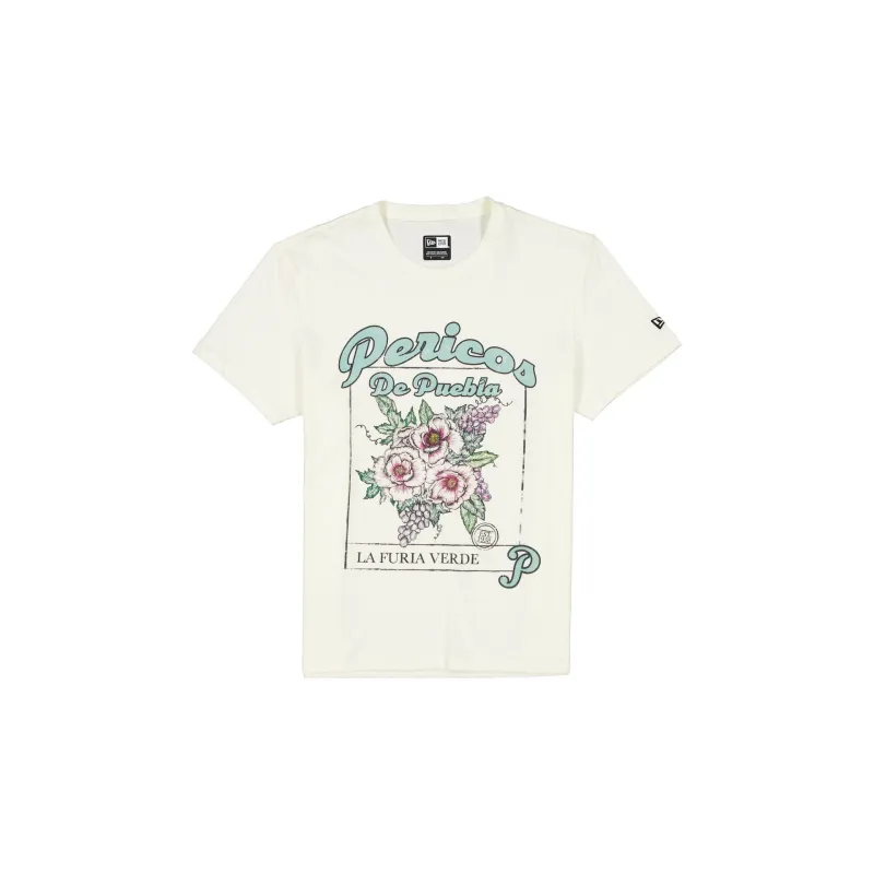 Pericos de Puebla Stone Floral T-Shirt sold by New Era