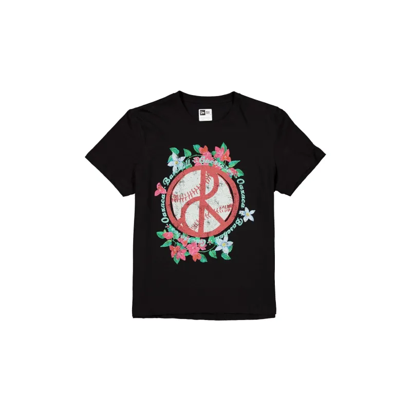 Guerreros de Oaxaca Black Floral T-Shirt sold by New Era