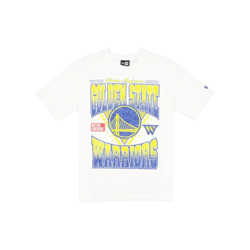 Golden State Warriors Sport Classics Washed Optic White T-Shirt sold by New Era