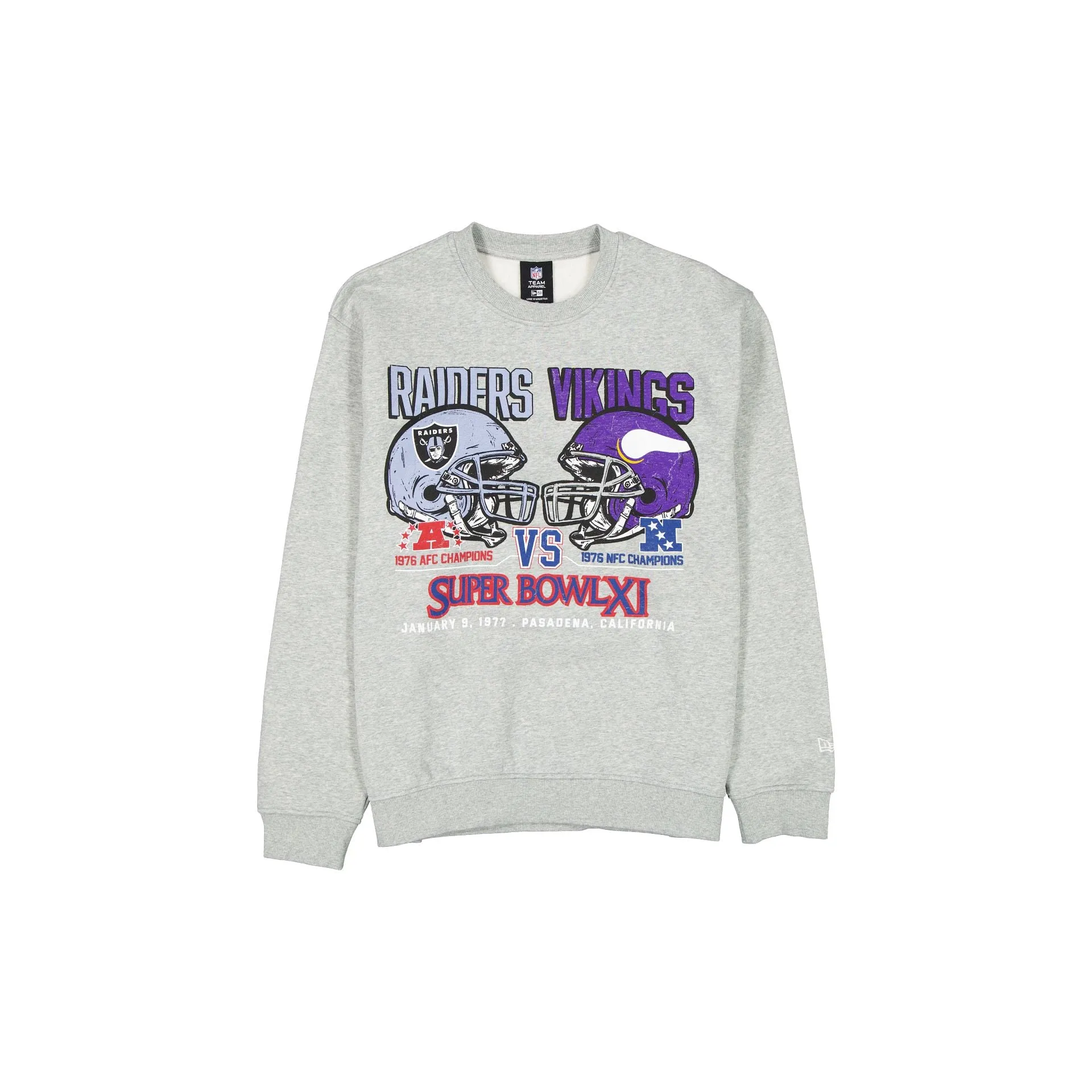 NFL Super Bowl XI Sport Classics Sport Classics Gray Crewneck sold by New Era