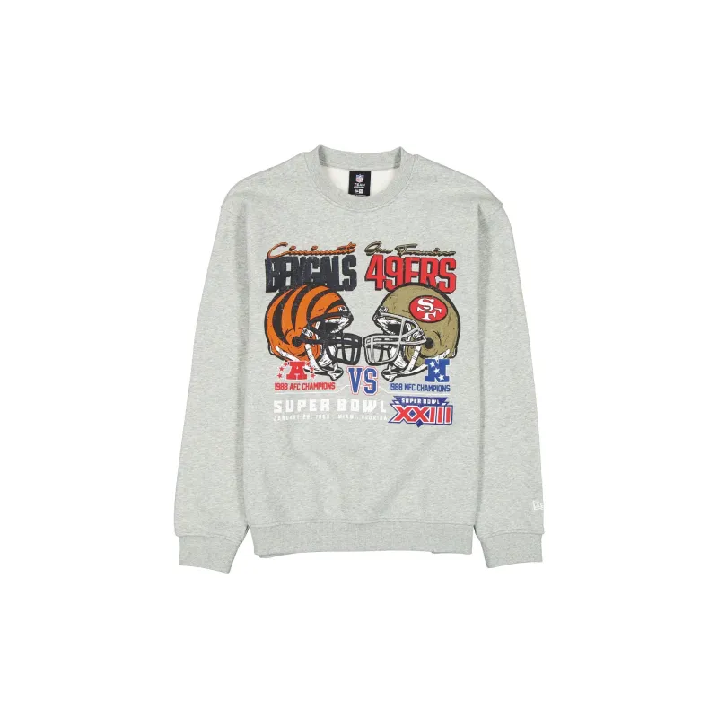 NFL Super Bowl XXIII Sport Classics Sport Classics Gray Crewneck sold by New Era