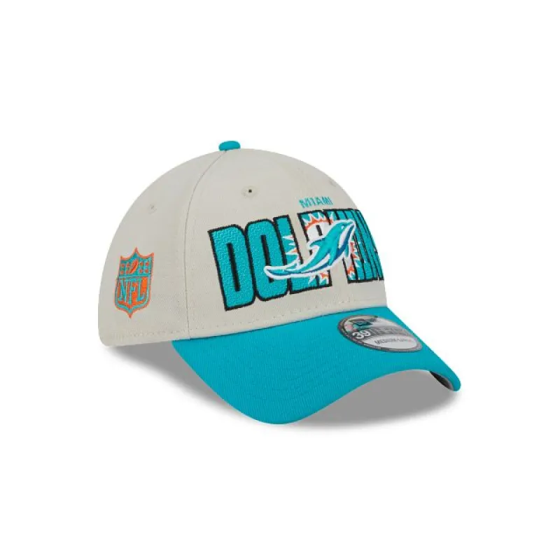 Miami Dolphins 2023 Draft 39THIRTY Stretch Fit Hat sold by New Era