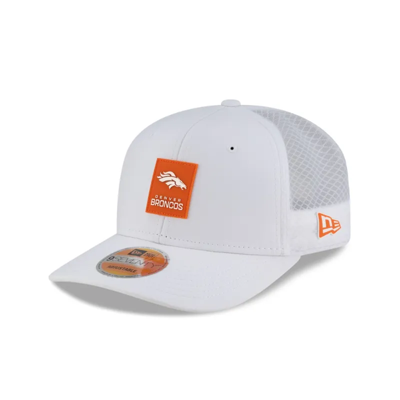 Denver Broncos 2025 Sideline Hot Weather White 9SEVENTY Trucker Hat sold by New Era
