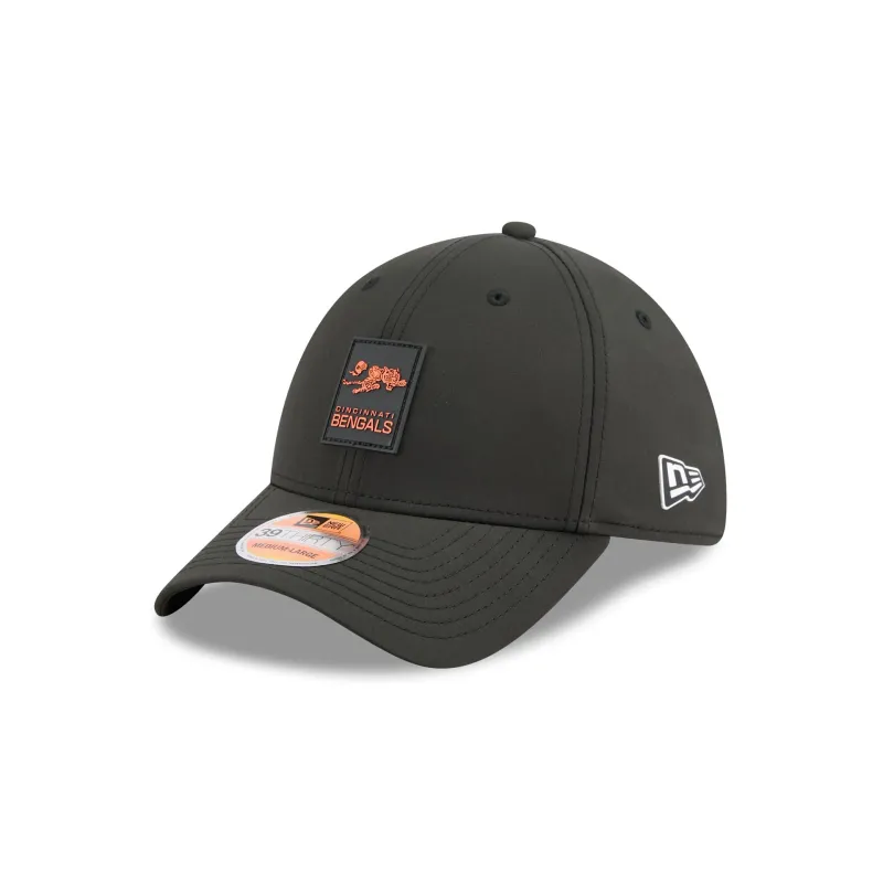Cincinnati Bengals 2025 Sideline Hot Weather Historic 39THIRTY Stretch Fit Hat sold by New Era