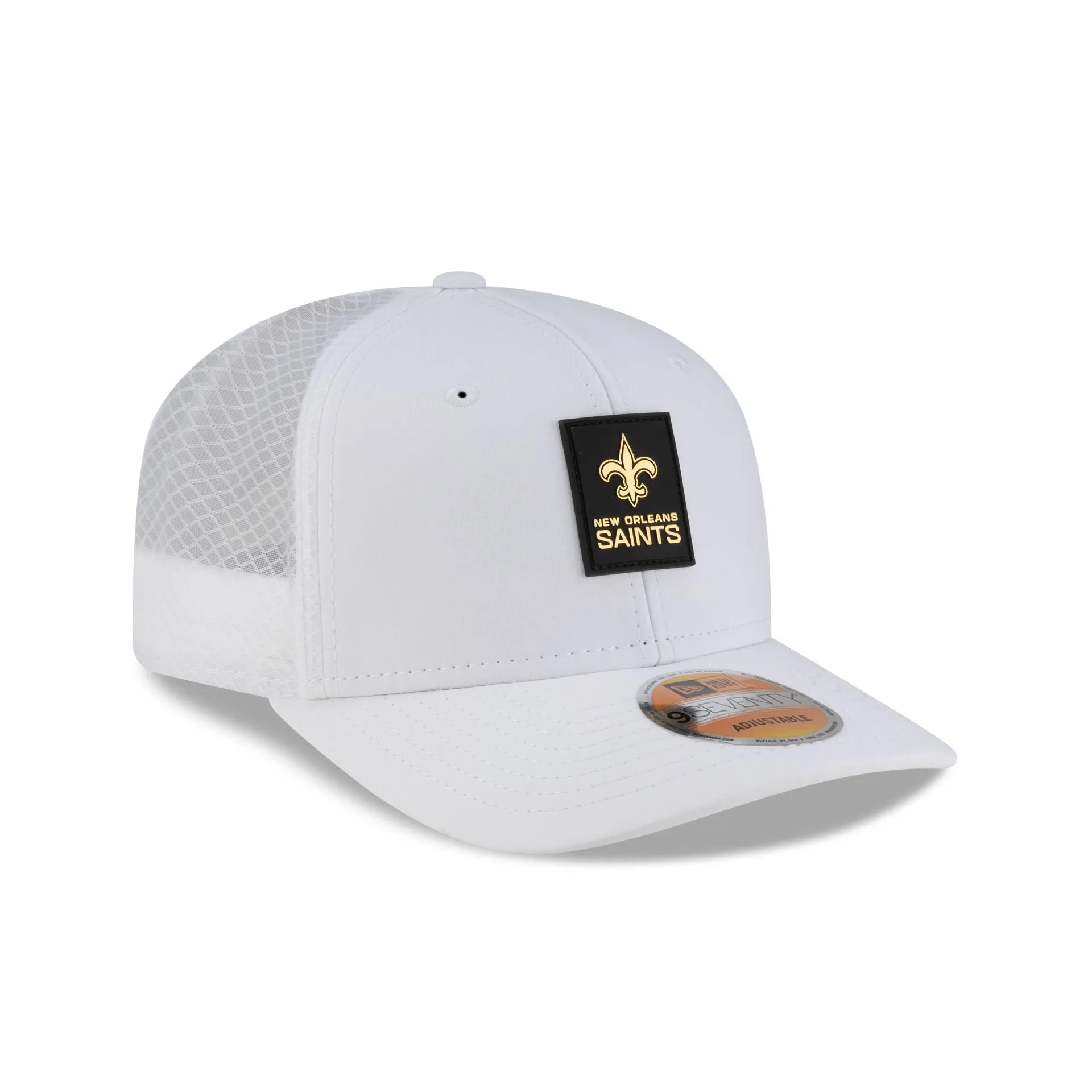New Orleans Saints 2025 Sideline Hot Weather White 9SEVENTY Trucker Hat sold by New Era product image thumbnail 3