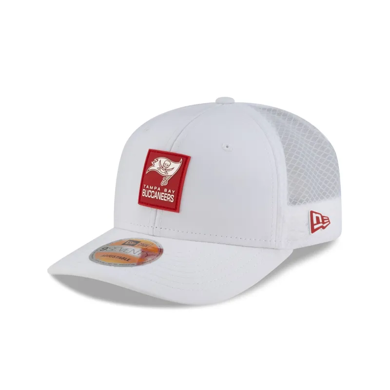 Tampa Bay Buccaneers 2025 Sideline Hot Weather White 9SEVENTY Trucker Hat sold by New Era