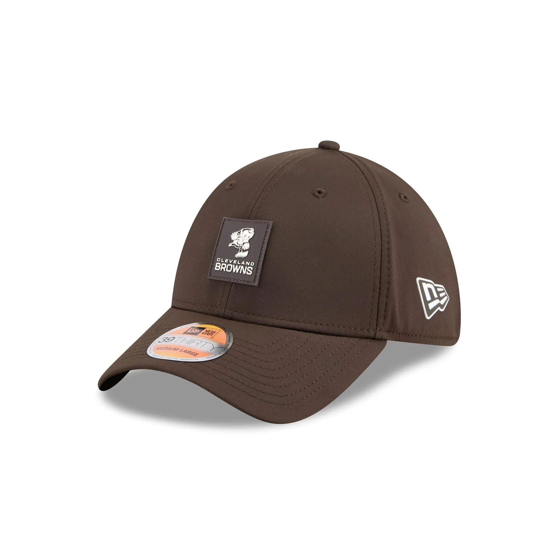 Cleveland Browns 2025 Sideline Hot Weather Historic 39THIRTY Stretch Fit Hat sold by New Era
