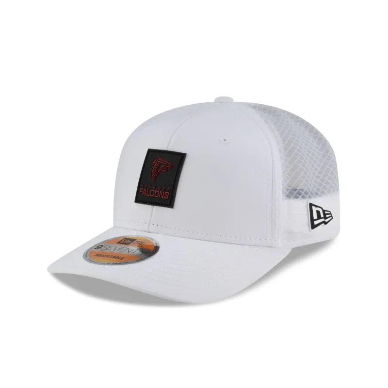 Atlanta Falcons 2025 Sideline Hot Weather White 9SEVENTY Trucker Hat sold by New Era