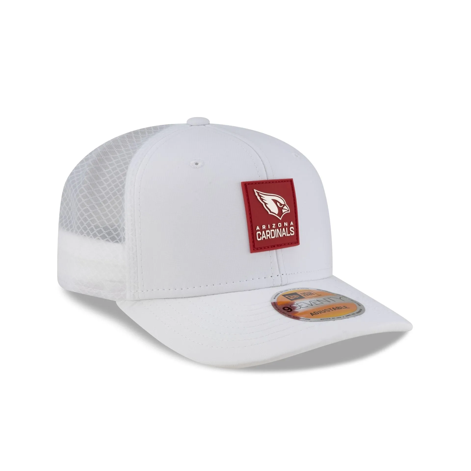 Arizona Cardinals 2025 Sideline Hot Weather White 9SEVENTY Trucker Hat sold by New Era product image thumbnail 3