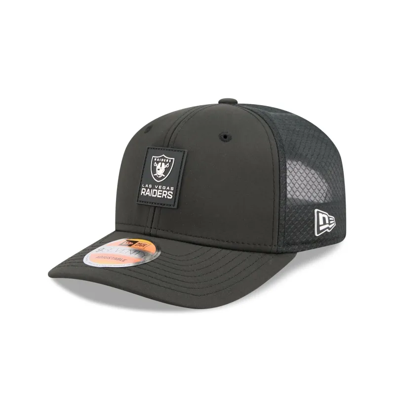 Las Vegas Raiders 2025 Sideline Hot Weather 9SEVENTY Trucker Hat sold by New Era