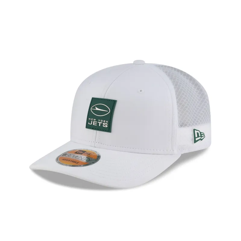 New York Jets 2025 Sideline Hot Weather White 9SEVENTY Trucker Hat sold by New Era