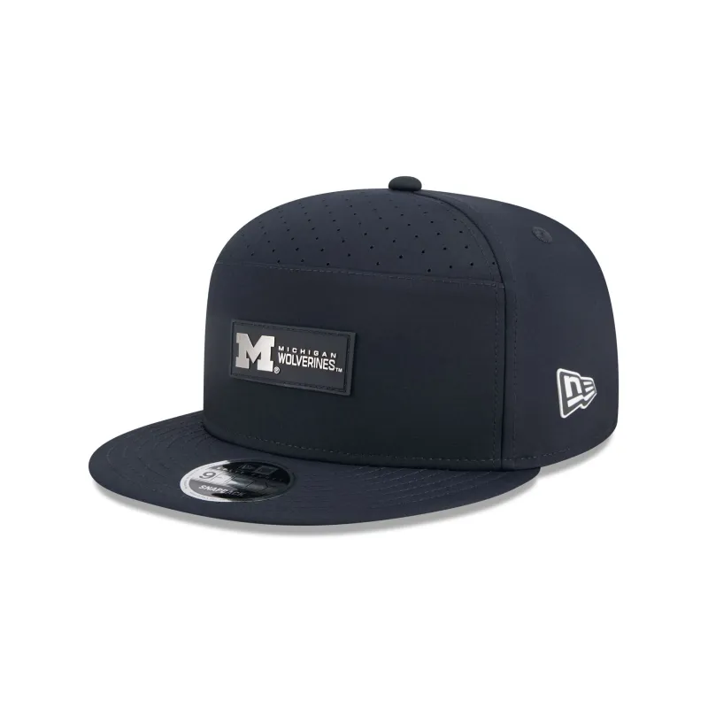 Michigan Wolverines Hot Weather Split Panel 9FIFTY Snapback Hat sold by New Era