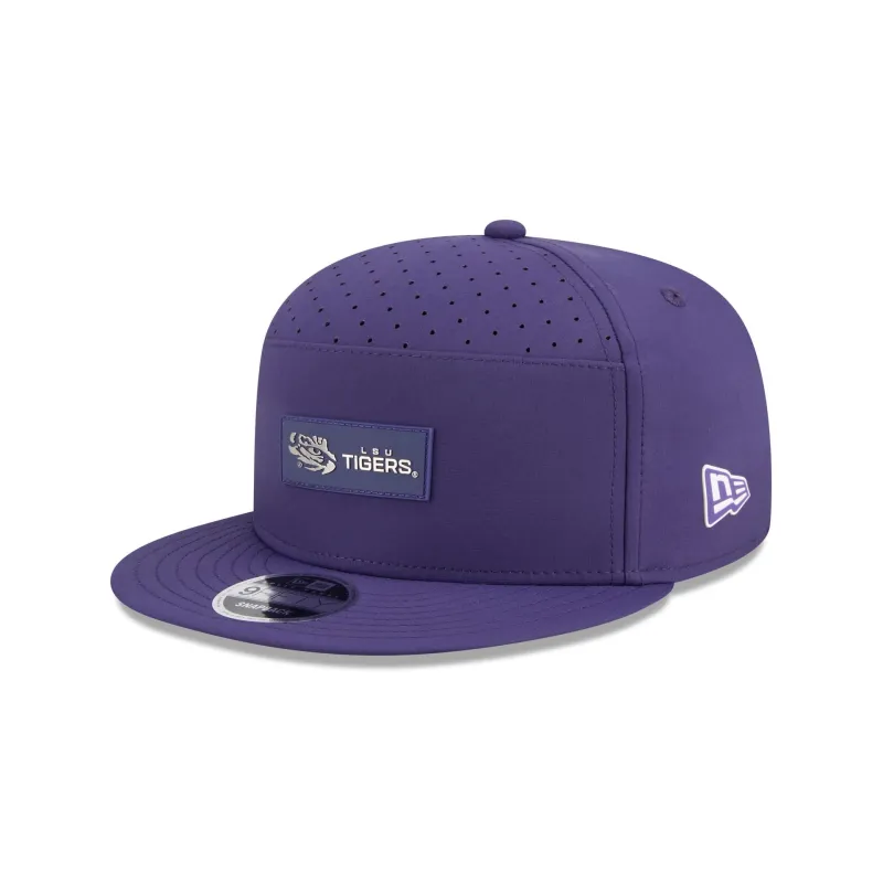 LSU Tigers Hot Weather Split Panel 9FIFTY Snapback Hat sold by New Era